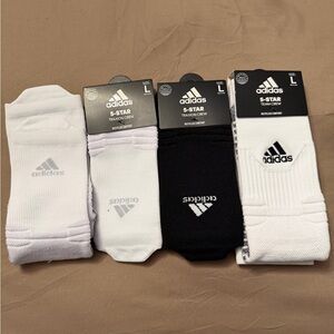 Adidas 5-Star basketball crew socks (BUNDLE)